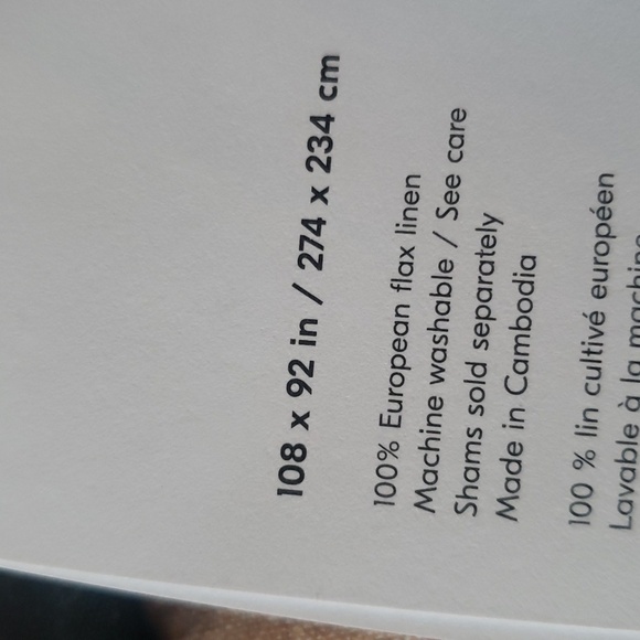 ❤️BUY 2 GET 1 FREE West Elm European Flax Linen Duvet Cover,King/California King - Picture 4 of 8